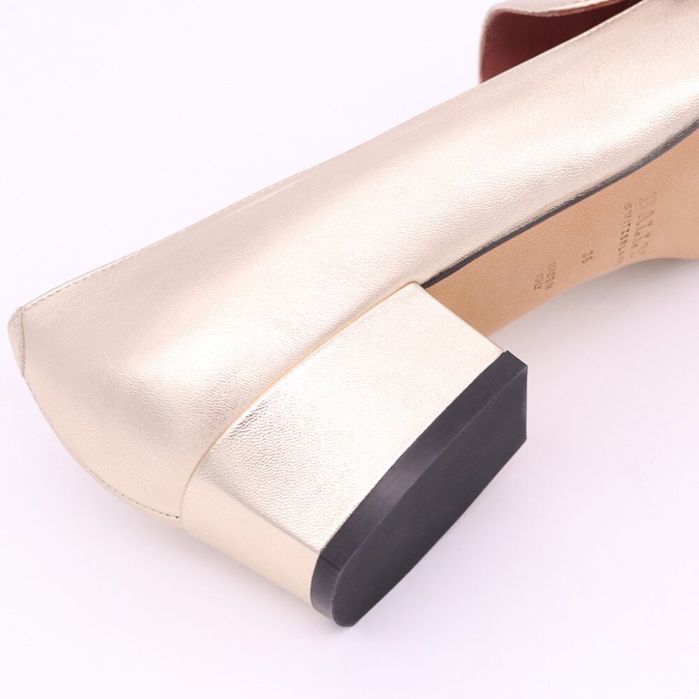 NWT - Bally Harumi Block Heel - Champagne👠 - Picture 9 of 12